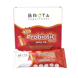 Brota Superfoods - Caja De 5 Barritas Con Probióticos Probiotic Kids Bar Sabor Apple Pie