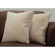 thumbnail image 2 of Pillows Monarch Specialties I 9235, 45 x 45 cm, juego de 2 unidades, color gris dorado, 2 of 3