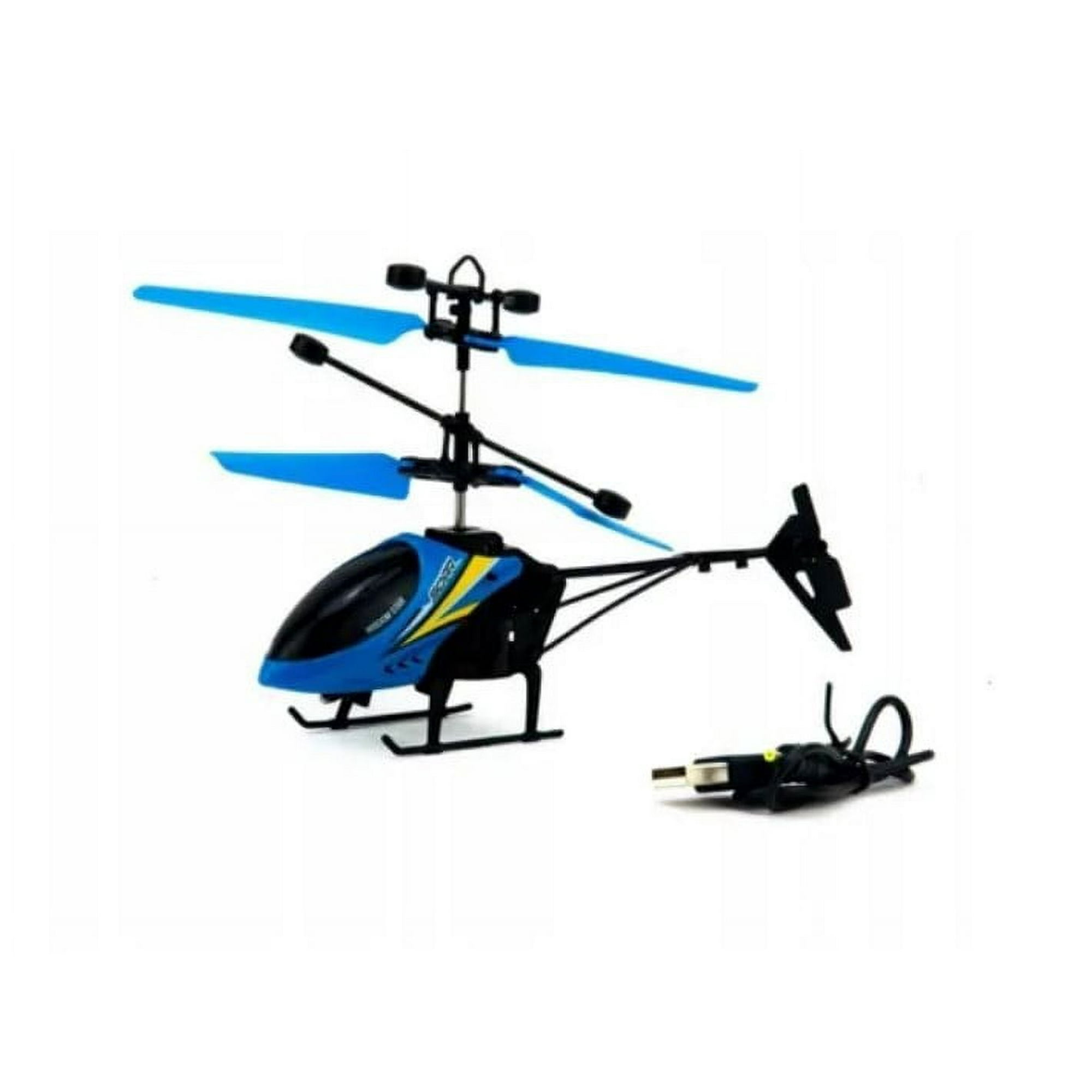 Genérico - Helicoptero Moderno Con Sensor Recargable Volador Azul