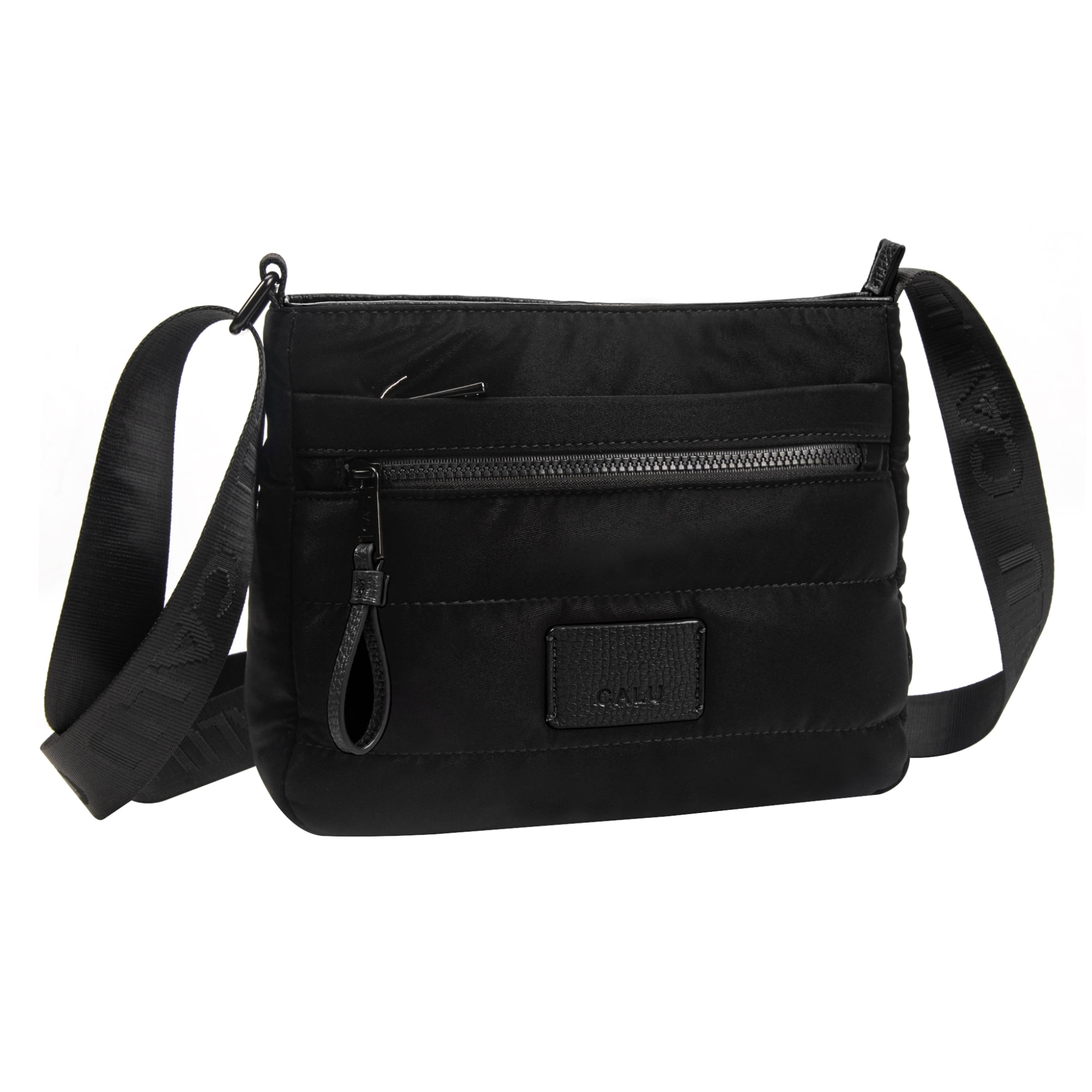 Calu Bags - Cartera Bandolera Emilie Bolsillos Negro Calu