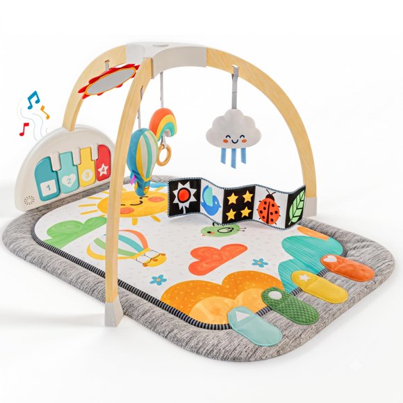 Gimnasio para bebé Little Acorn con piano musical 99 cm × 79 cm