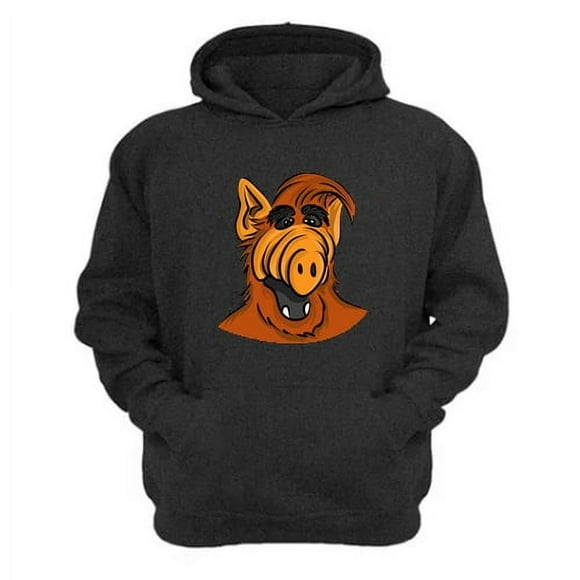 Polerón Canguro Alf Serie De Los 80´S Gris Oscuro Talla M Unisex