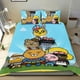 thumbnail image 1 of Amigos Kakao Conjunto de sábanas temático, trío de piezas, cómodo y amigable con la piel, diseño único, regalo de decoración para el hogar para familiares, amigos y fans, 90 cm * 190 cm, 1 of 6