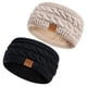 thumbnail image 1 of Diademas De Lana De Invierno Para Mujer Paquete De 2 Color Negro Y Beige, 1 of 7