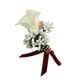thumbnail image 3 of linda calla baya rhinestone novio nupcial boda ramillete crema + rojo vino, 3 of 5