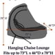 thumbnail image 2 of Patio colgante silla salón cubierta 73 pulgadas impermeable resistente al aire libre silla colgante cubierta de hamaca (negro), 2 of 3