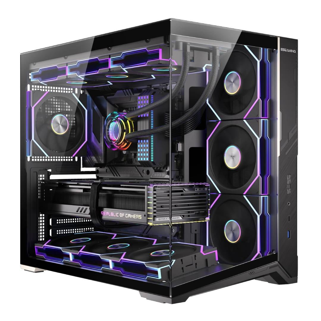 Gabinete Gamer Esgaming Zero Max-bk, Atx