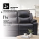 thumbnail image 3 of Sofá Reclinable 3 Cuerpos (3C) con Consola Central y Posavasos Ecocuero Café. Tabuk, 3 of 9