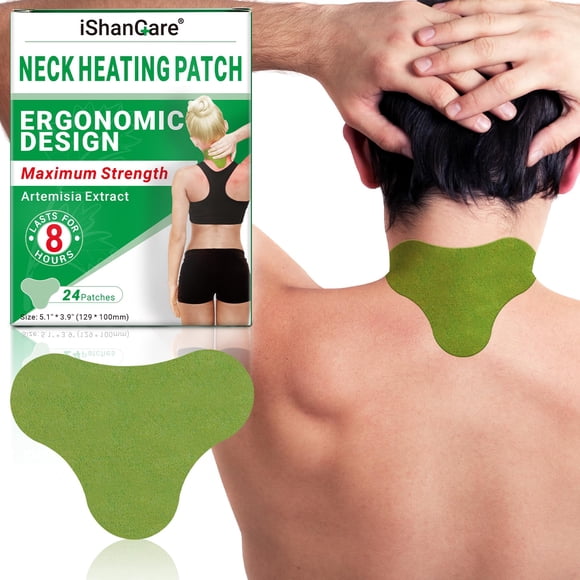 Parches para el cuello ishancare, 24 unidades, calor herbal, máxima potencia
