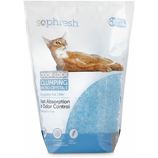 Arena Para Gatos So Phresh 3,6 kg Micro Cristal De Sílice Azul