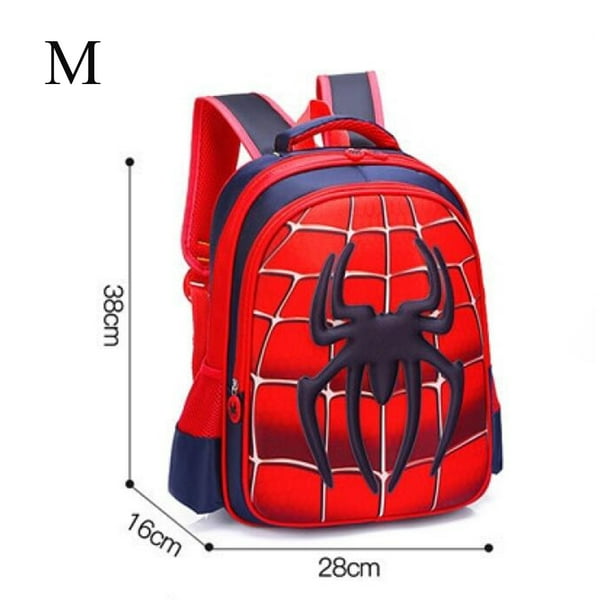 3D three dimensional children's schoolbag cartoon spider shoulder bag cute boy bag