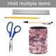 thumbnail image 5 of Flor de Cerezo-theme Cylinder Pen Holder Pencil Organizer with Flannel Lining PVC Leather Material Cardboard Base for study work 10*8CM, 5 of 6