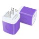 thumbnail image 1 of Cargador de pared USB Uenlio de 1 amperio, 5 V, morado, paquete de 2 unidades para iPhone, 1 of 7
