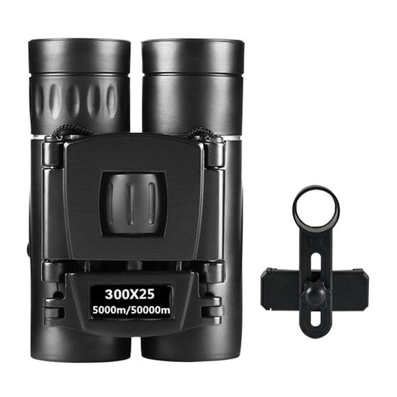 Mini HD Potente Binocular Telescopio Plegable De Largo Alcance Binoculares BAK4 + Clip