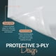 thumbnail image 4 of Mantel desechable HOUZZKINGZ USA blanco 137 x 274 cm, paquete de 12, 4 of 7