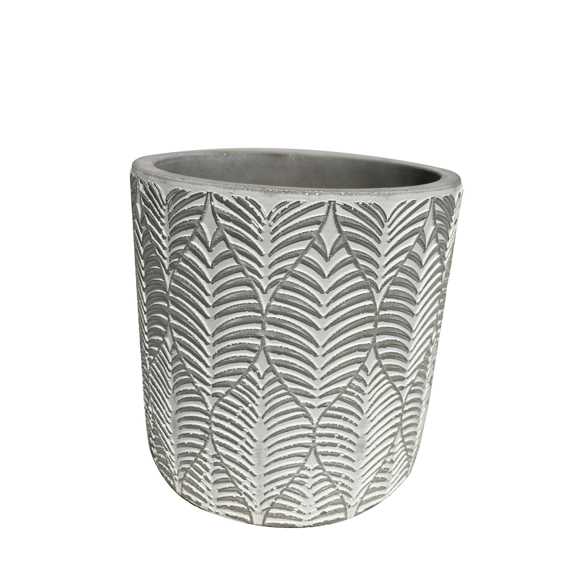 Decogreen - Macetero Cemento Hoja