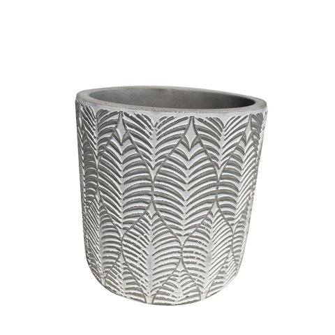Decogreen - Macetero Cemento Hoja