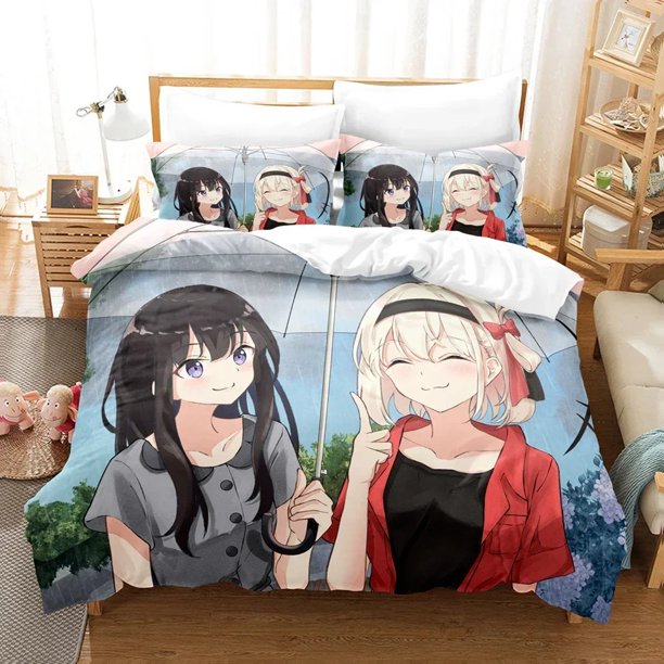 Lycoris Recoil Bedding Set Duvet Cover Bedroom Comforter Covers ize Quilt Cover Home Textiles Bed Sheets