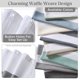 thumbnail image 3 of Cortina de ducha Madison Park Spa Waffle Weave, 36 x 72 pulgadas, color carbón, 3 of 8