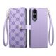 thumbnail image 1 of Funda Billetera con Cierre para [samsung galaxy S25 Edge] con Tarjetero, Soporte y Correa de ManoMorado, 1 of 5