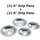 thumbnail image 5 of Bandejas de goteo cromadas de repuesto para la cocina eléctrica GE/Hotpoint, 5 of 9