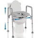 thumbnail image 1 of Asiento elevado para inodoro Platinum Health Ultimate con asas, color gris, 1 of 6