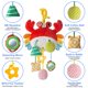 thumbnail image 3 of Asiento de coche de juguete Lynncare Crab para bebés de 0 a 6 meses con clip, 3 of 8