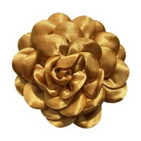 Ioensy - Broche De Flores De 3,94'', Horquillas Florales Para El Pelo Para Mujer, Broche De Solapa Elegante Y Decorativo Dorado