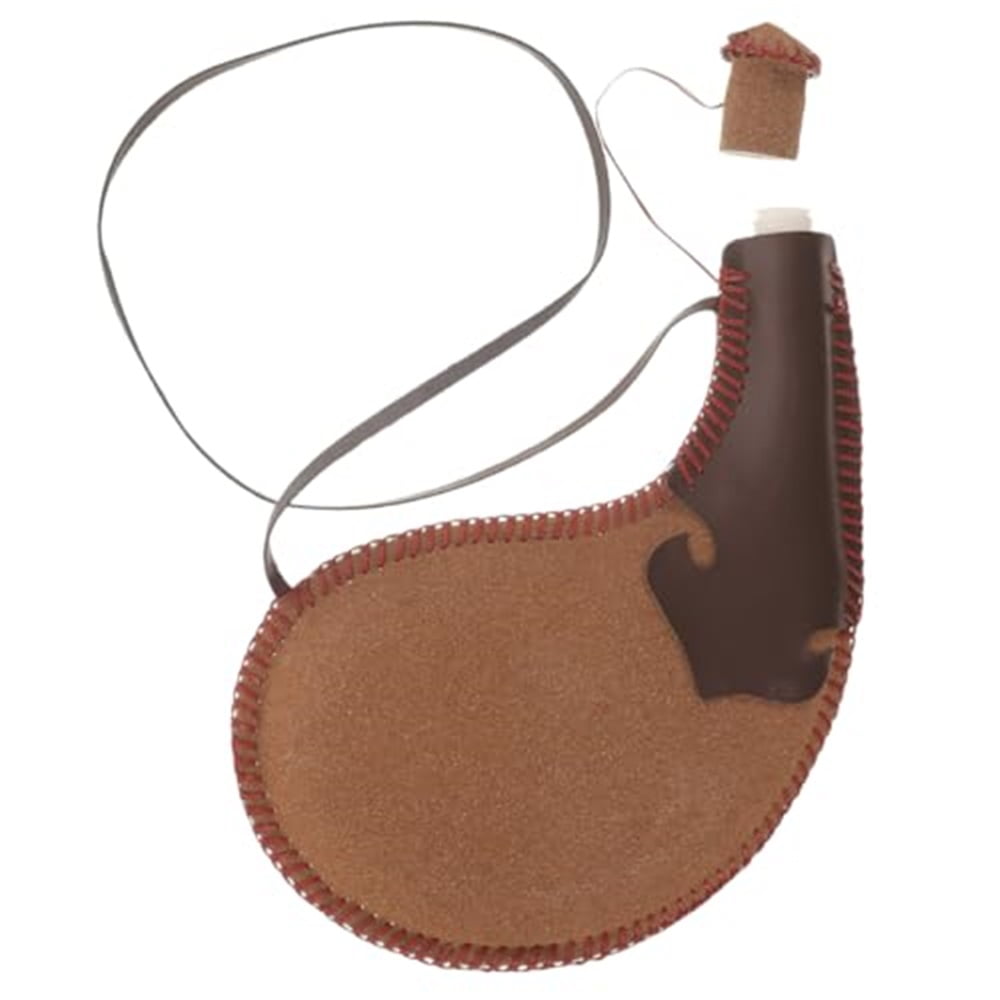 Xusx111 - 2 Conjuntos Bolso Tradicional Antiguo Español Cuero Agua Comedor Botella Portátil Con Correa De Hombro Vintage Bolsa Grande Para Viajes Camping Senderismo Al Aire Libre Y Disfraz