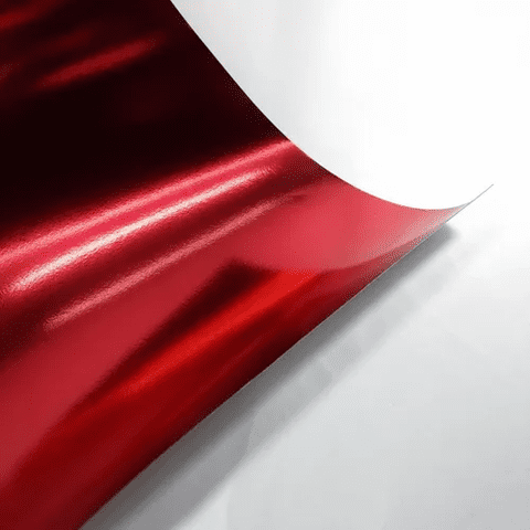 Genérico - Pliego Cartulina Metálica 50X70 Cm Manualidades Rojo