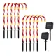 thumbnail image 1 of Set De 10 Bastones De Navidad Luces Solar Baston Estaca, 1 of 4