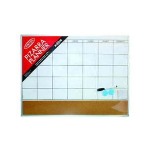 Pizarra Planner Magnética Blanca Y Corcho 60X45Cm. Artel Blanco