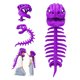 thumbnail image 1 of Disfraz de Esqueleto de Dinosaurio 3D de Peluche Morado – Sachie, 1 of 6