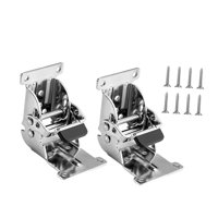 Bothyi - 2 Bisagras Para Patas De Muebles Plegables, Fáciles De Instalar, Soportes Resistentes Plateados