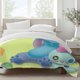 thumbnail image 2 of Stitch Bedding Sets Bed Cartoon Duvet Cover Lightweight 3 Piece Bet Sets for Kids Boys Girls, 2 of 5