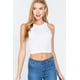thumbnail image 1 of Saronite Top Corto Básico de Tirantes con Cuello Halter, Blanco (para Mujer), 1 of 4