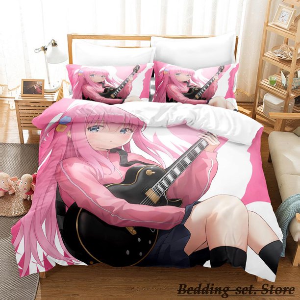 Gotou Hitori Bedding Set Bed Set Adult Kid Bedroom Duvetcover Setsparure de lit Bed
