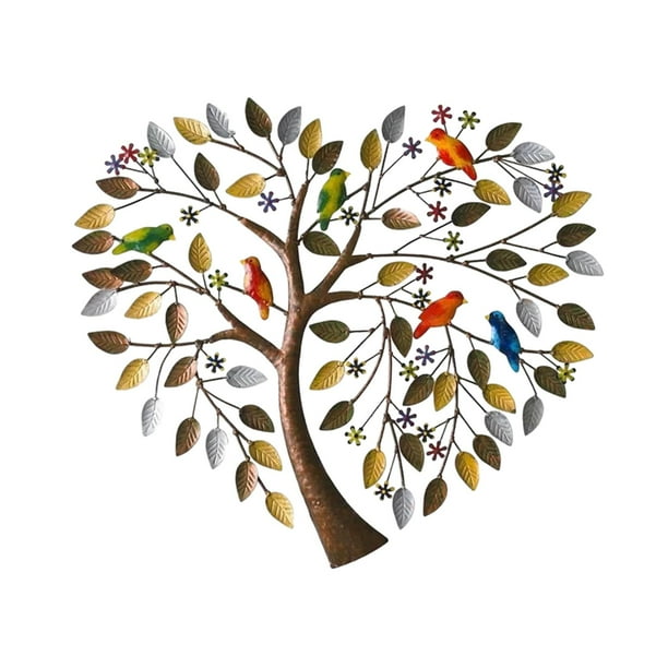 Escultura de pared de de Metal, de corazón, adorno para colgar en la pared, colgante de Metal para accesorios de decoración del hogar , 30cmx30cm