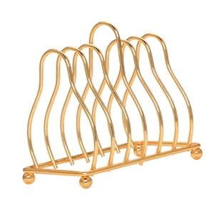 Bothyi - Estante Para Tapas De Ollas, Organizador De Cocina Para Servir Bandejas, Armarios De Pared, Mesas De Comedor, Dorado