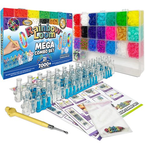 Set Combinado Rainbow Loom® Mega Con Más De 7000 Gomas Elásticas Para Niños A Partir De 7 Años