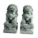 thumbnail image 2 of 2 Estatuas De León De Regalo, Esculturas De Piedra En Miniatura Para El Estante De La Sala De Estar Del Hogar, Color Cian, 2 of 3