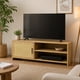 thumbnail image 5 of Rack De Tv Madera Natural Con Puerta Rattan 120 Cm, 5 of 8