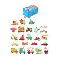 Bothyi - Rompecabezas Colorido Montessori Para Niños De 3, 4 Y 5 Años, Transporte Preescolar