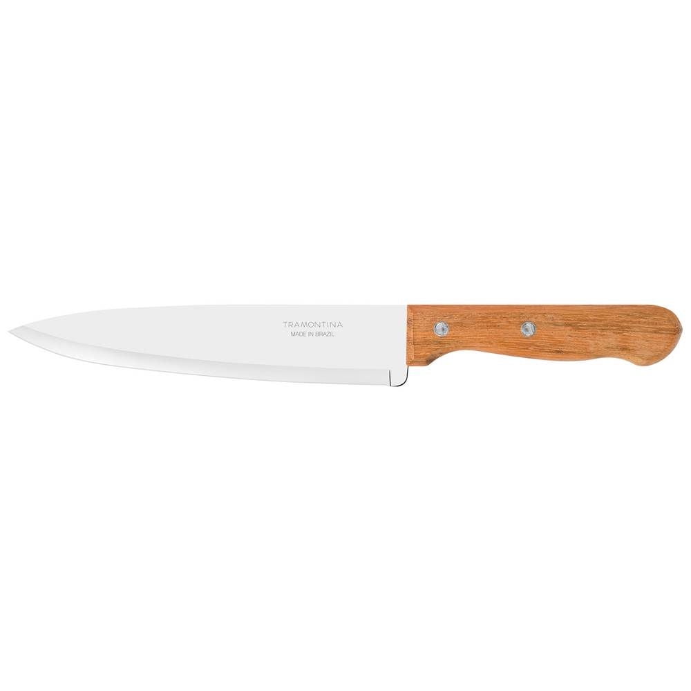 Cuchillo Cocina 8 Dynamic 1 Pieza Acero Inoxidable - Madera Natural 1 Un Tramontina