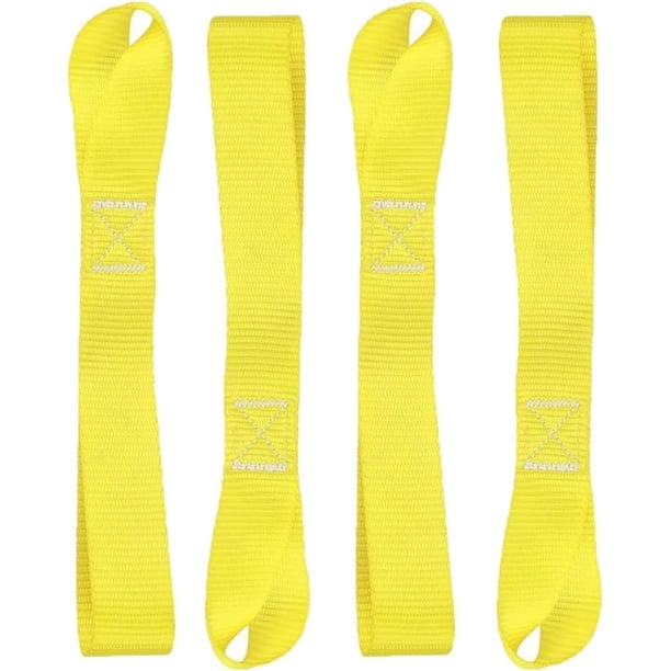 Correas de sujeción AsgenoX 2 pulgadas × 50 cm, paquete de 4, resistencia a la rotura 45 000 lb