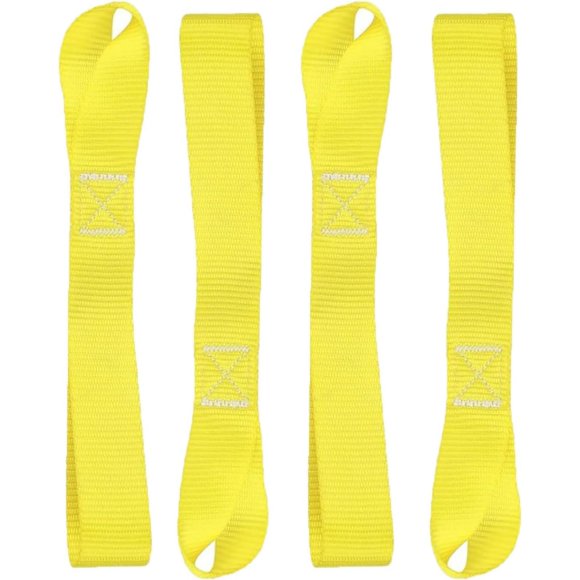 Correas de sujeción AsgenoX 2 pulgadas × 50 cm, paquete de 4, resistencia a la rotura 45 000 lb
