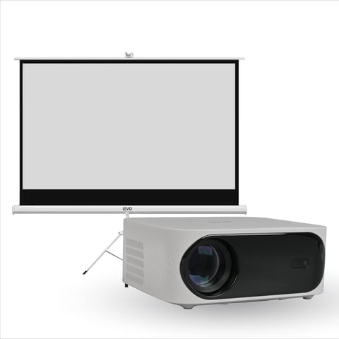 Proyector Portátil Orion 12000Lm + Telón 100"" Levo