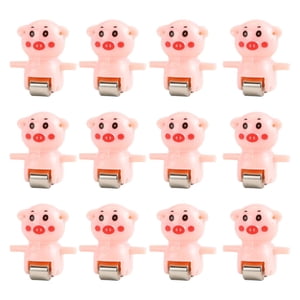 Bothyi - Accesorios De Juguete De Montaña Rusa, Lindas Pistas Eléctricas, Piezas De Juego Para Niños Y Niñas, 12 Uds. De Cerdo