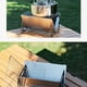 thumbnail image 2 of 1pc Grill, Outdoor BBQ Camping Grill Folding Compact Stainless Steel Charcoal Barbeque Grill Detachable Bonfire Grill Stove, 2 of 2