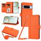 thumbnail image 1 of Funda Billetera para Google Pixel 8 Pro, Cuero Sintético con Cierre, Naranja, 1 of 6